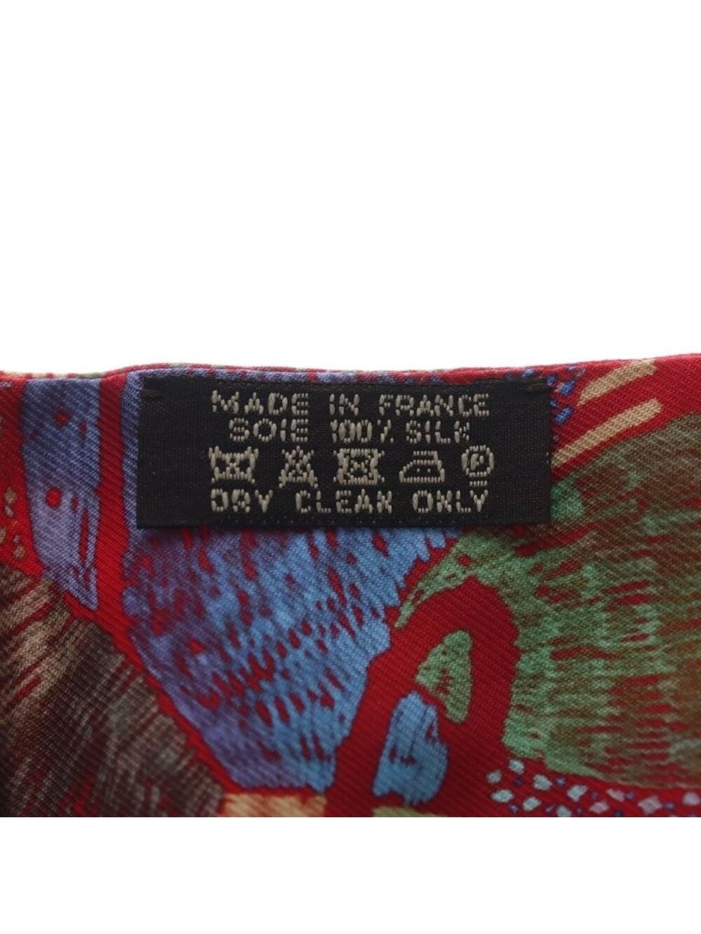 Hermes Twilly Each Nest Building Silk Scarf Red Blue - Picture 5 of 6